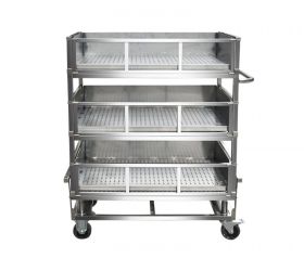 芯片加工周轉減震推車